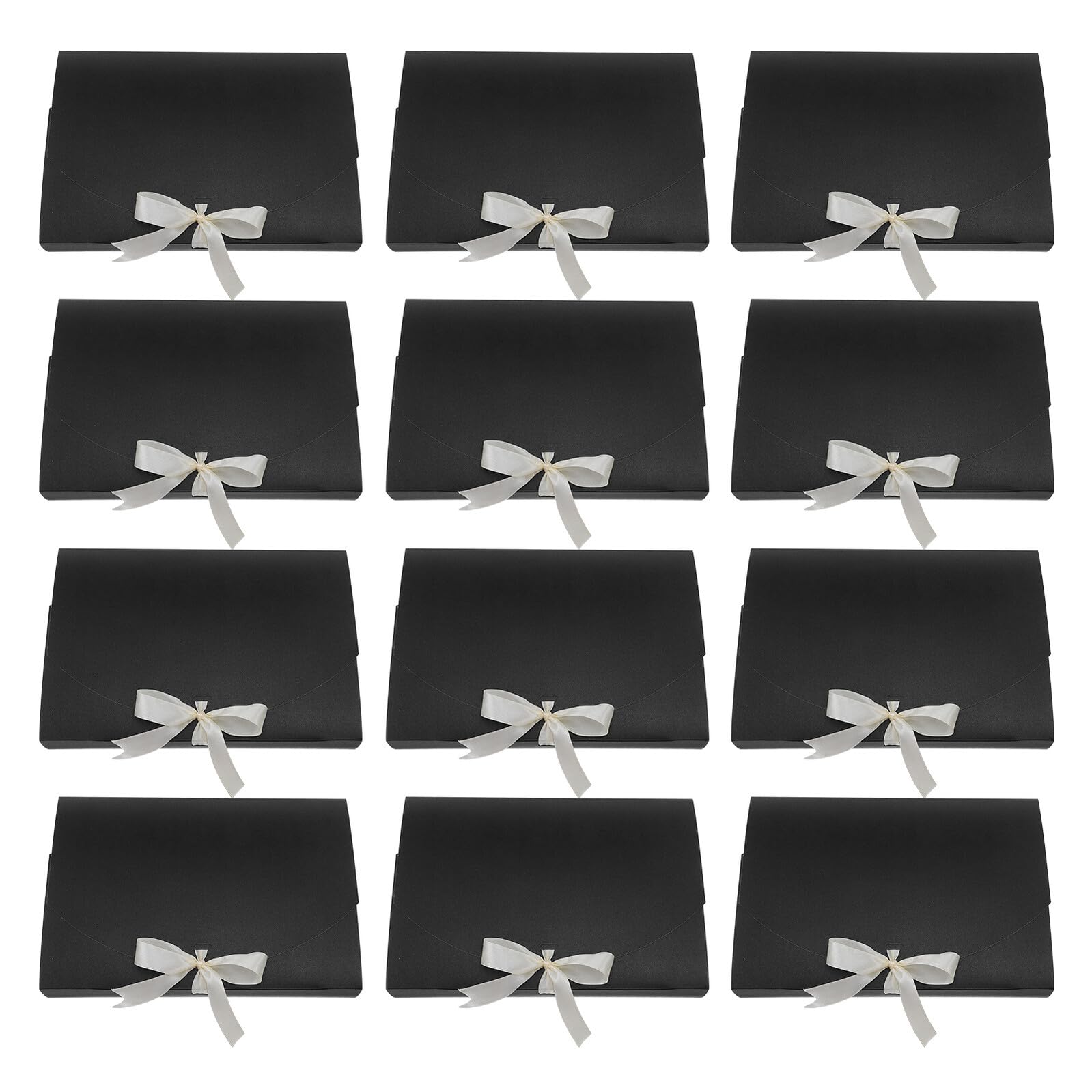 jojofuny Geschenkverpackungsboxen 26x17,5x3,5cm aus Papier 20 Schwarz Stück mit Hoher Haltbarkeit für Dessous und Schals für Weihnachten Geburtstage und Besondere Anlässe