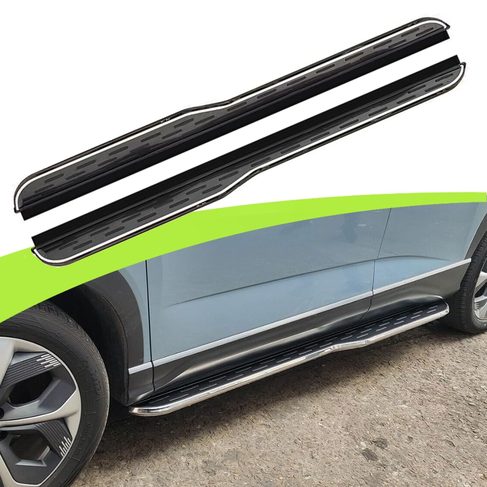 2Pcs Aluminum Running Boards Fixed Nerf Bars Side Steps with Brackets Fit for Honda CRV CR-V 2012 2013 2014 2015 2016 (38)