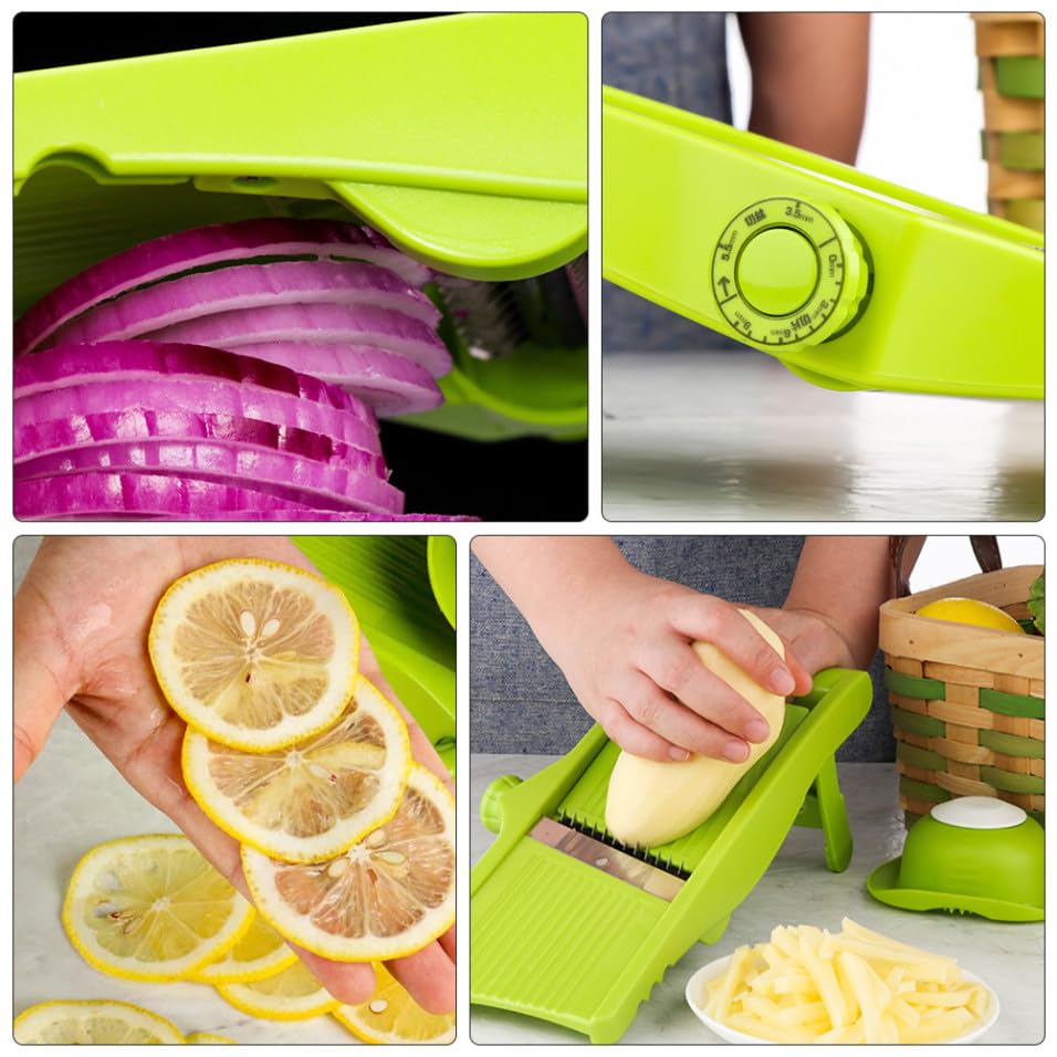 Rallador y Cortador Manual de Verduras Mipcase Verde miniatura 6