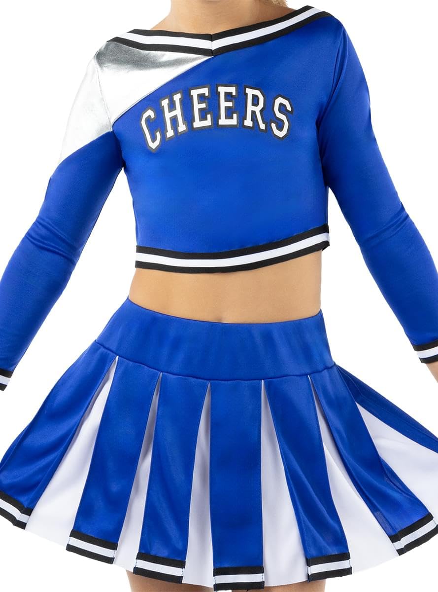 Funidelia | Costume cheerleader per bambina Cheerleader, Football Americano, Scuola superiore, Professioni - Costume per bambini e accessori per Feste, Carnevale e Halloween