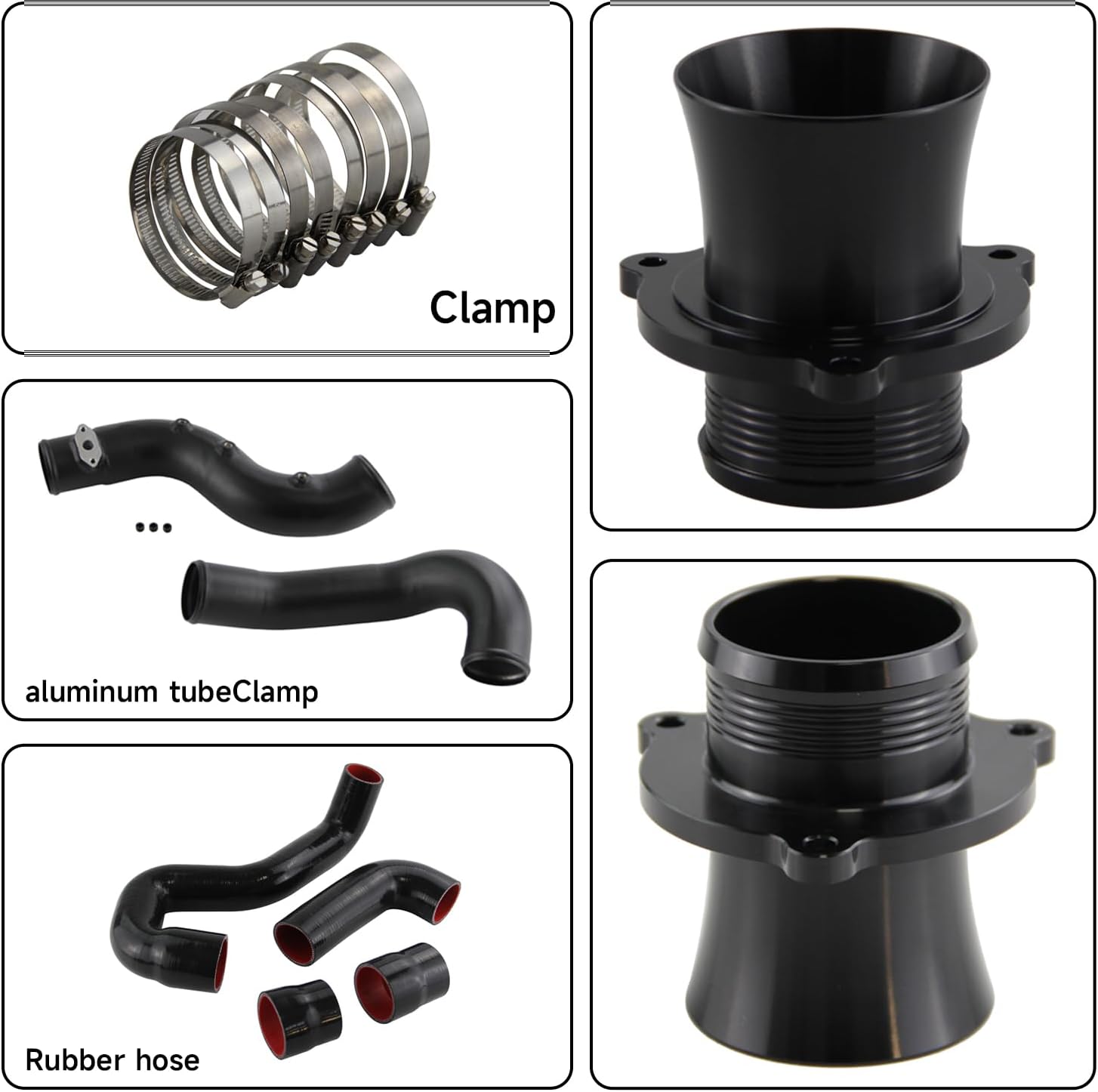 Turbo Intercooler Piping Kit compatible with B8 B8.5 A4 A5 Q5 A6 A7 MACAN 2.0T
