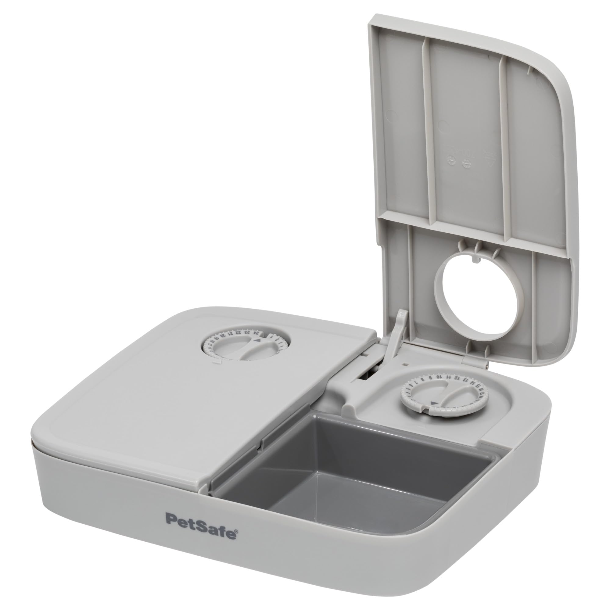 PetSafe ‎PFD19-​17005 Mangeoire Automatique à 2 Repas, minuteries intégrées, Bol de Nourriture sans BPA, adapté aux Aliments secs