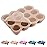 HIWOOD Baby Food Storage Containers 12 x 1.5OZ Silicone Freezer Tray with Lid, Food Grade Silicone Freezer Tray Containers for Purees & Vegetables Light Brown