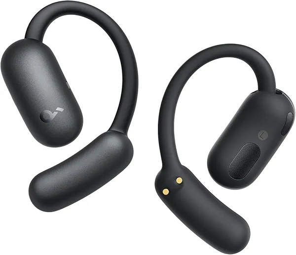 soundcore AeroFit 2 by Anker, Open-Ear Headphones, Translation Earbuds Real Time, 4 Adjustable Positions for Every Ear Size, 2x Richer Bass, Hi-Res, 42H Playtime, IP55,AI Clear Calls,Wireles