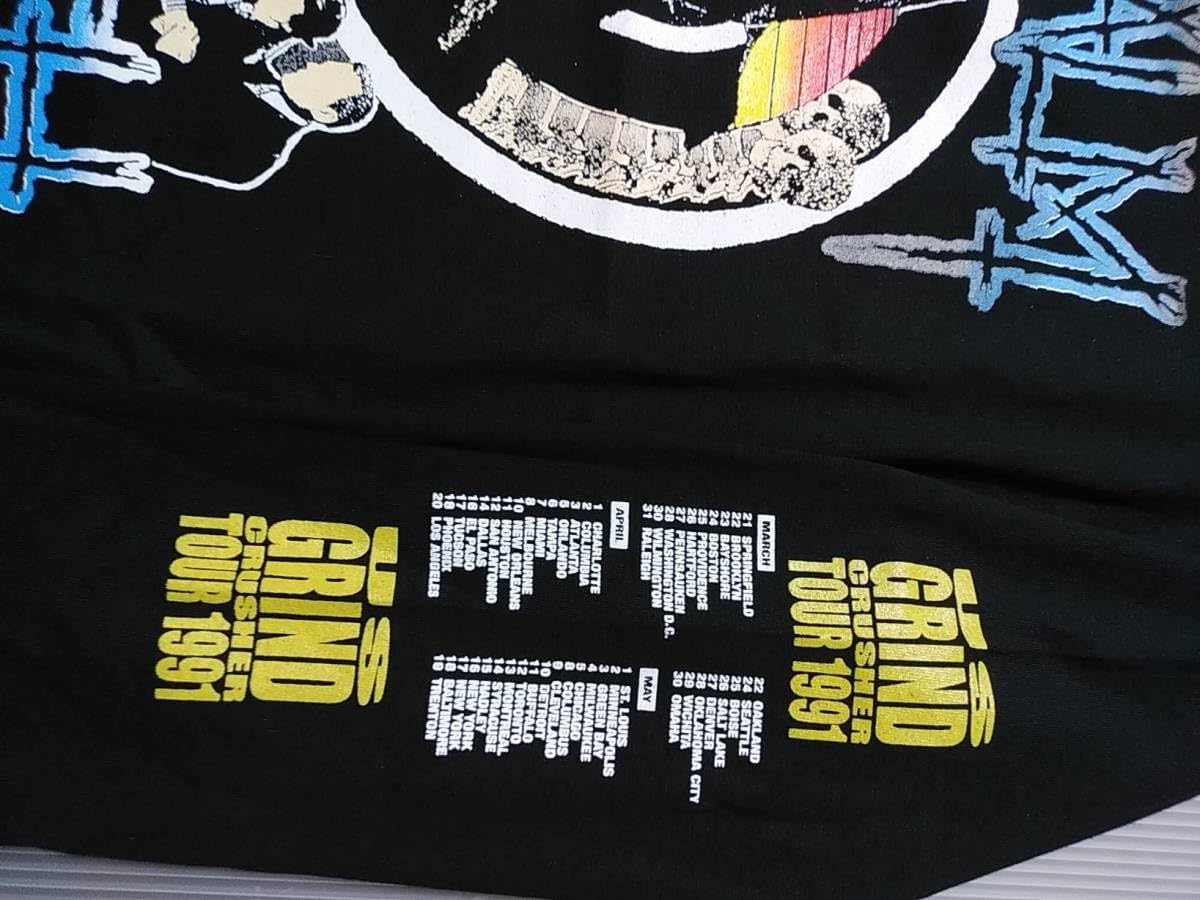 Amazon.co.jp: NAPALM DEATH 長袖 Tシャツ US grind crusher tour 1991 