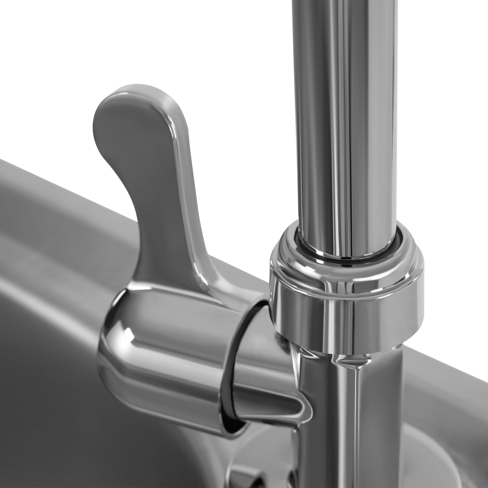 Évier Autonome Inox de Cuisine 1 Bac Évier Sur Pieds Acier Anti-Eclaboussures Lavabo Professionnel Faire la Plonge Restaurants Salle de Bain Garages Entrepôts 38 * 33 * 83cm