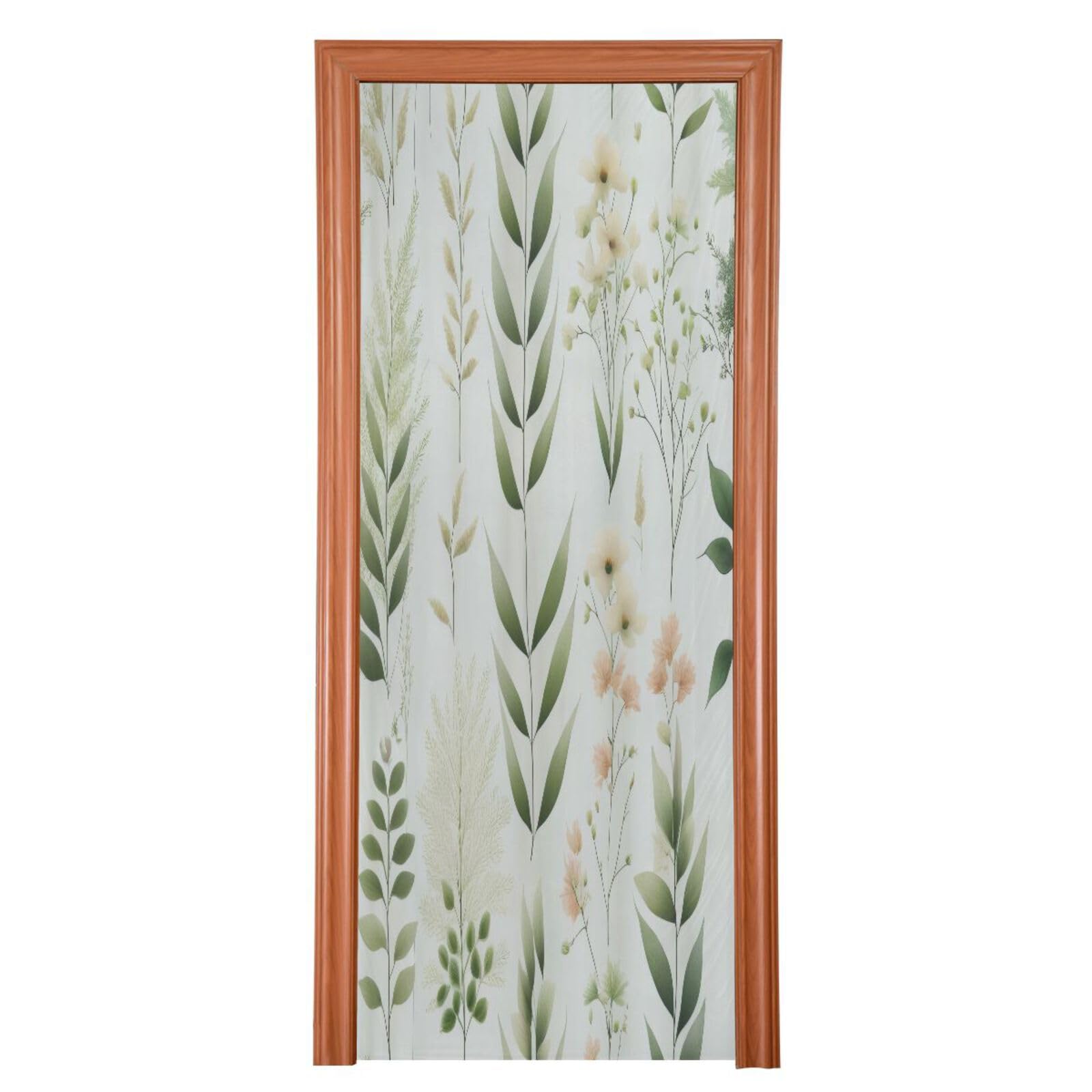 FLildon Nature Leaves Door Cover Decoration, Party Accessory Porch Decor for Festive Ornament Room Door Covers 35 x 79 Inch