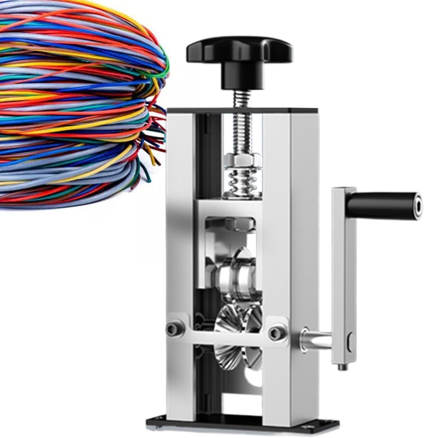 Wire Stripper Machine | Manual/Electric Wire Peeler | Copper Stripper Accessories with Hand Crank for 1-25mm Multi-core, Monofilament, Aviation