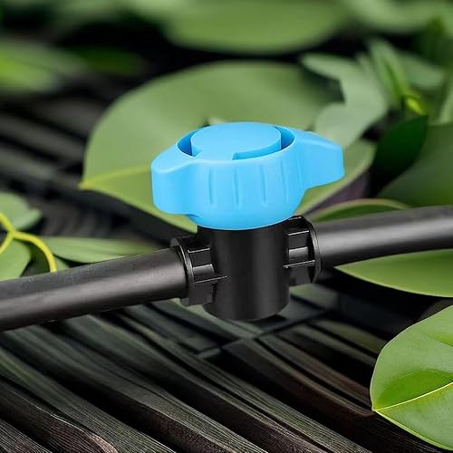 Miniatura 7 de Paquete de 6 válvulas de púas para riego por goteo de 12 pulgada, piezas de línea de goteo, válvula de cierre de 12 pulgada para tubos de riego por