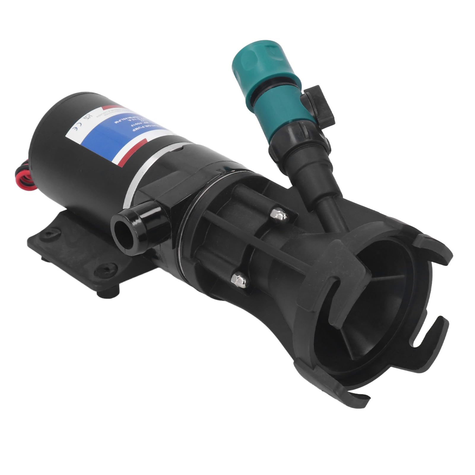 Pompa Maceratore 12V con Valvola di Scarico, Controllo 'interruttore della Pompa di Scarico delle Acque Reflue Protezione da Surriscaldamento per Barca Marina12GPM 45LPM