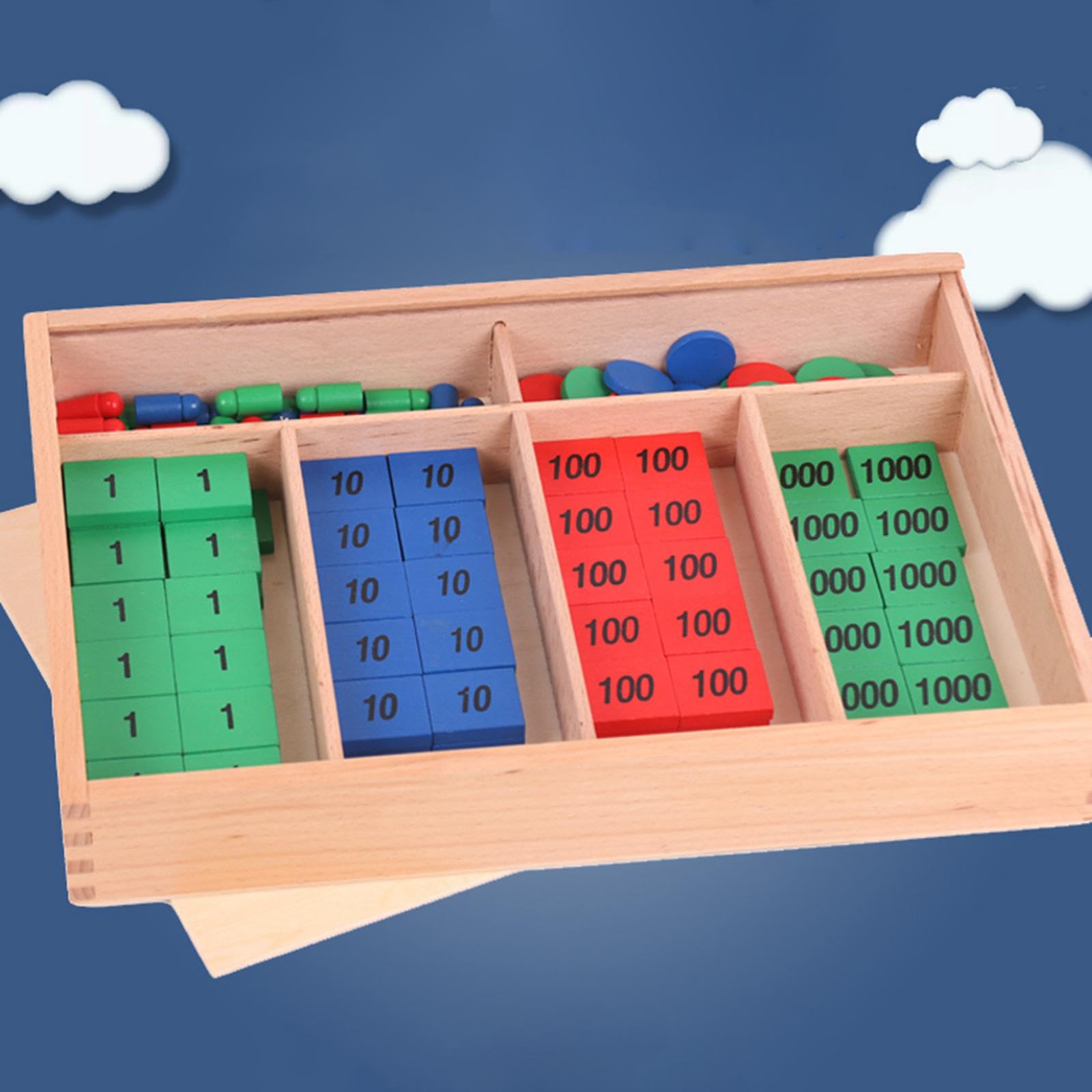 Juego de Sellos Matemáticos para Niños, Juguete Matemático, Herramienta Profesional para Preescolar, Material Didáctico.
