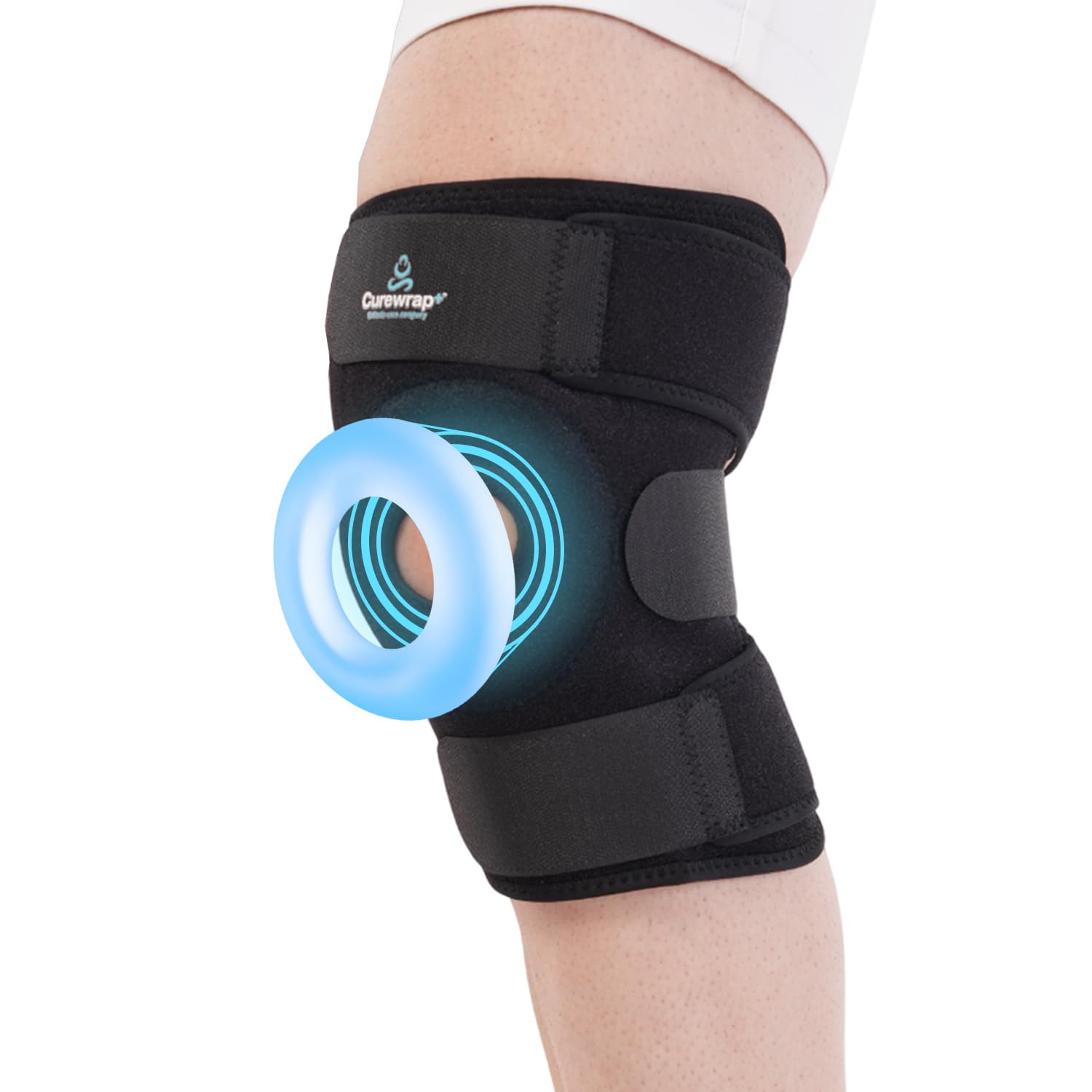 CUREWRAP Adjustable Neoprene Knee Support for Men & Women XXXL Size (22"–29.2") – Breathable Knee Brace for Gym running badminton, Knee Cap Support Brace Guard Compression Sleeve for Pain Relief, Joint Support, Ligament Injury, Arthritis, Sports & Post-Surgery Use – 10" Long brace for extra support-image-21