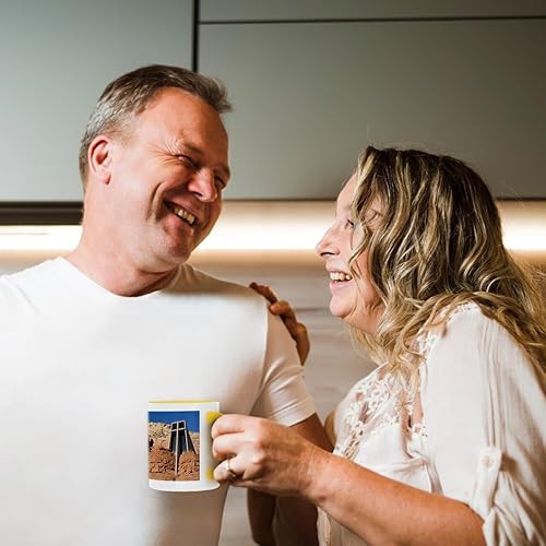 Miniatura 10 de 3dRose Arizona, Sedona, Chapel of The Holy Cross-Us03 Jwi0214-Jamie and Judy Wild - Taza de dos tonos, 11 onzas, negroblanco