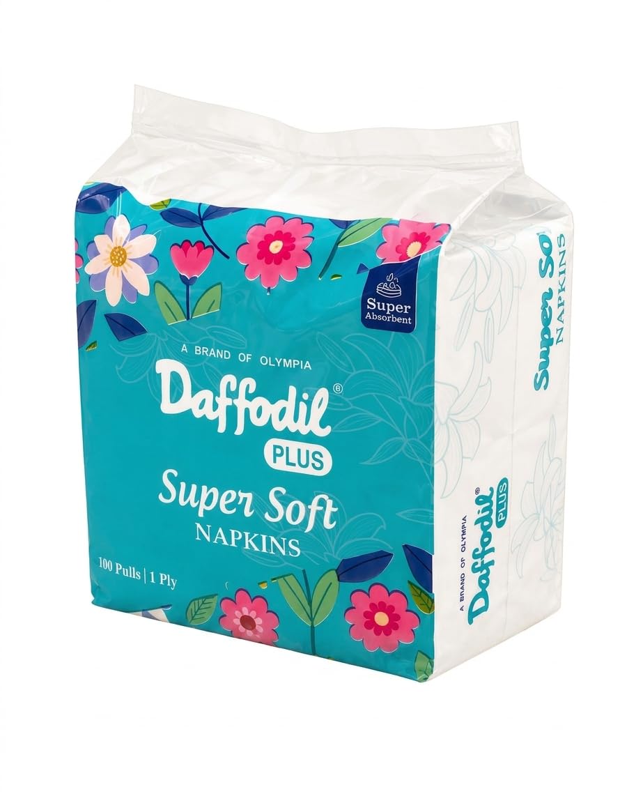 DAFFODIL 1Ply Tissue Paper Napkins -100 Pulls-picture-16