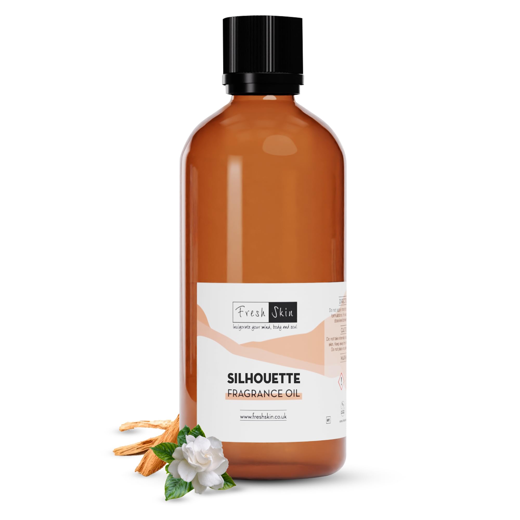 Freshskin Beauty LTD | Silhouette Fragrance Oil 100ml - Candles, Bath Bombs, Soap Making, Reed Diffusers & Wax Melts - Cosmetic Grade - Vegan Friendly - A Rich, Complex, & Long Lasting Scent! — image 1