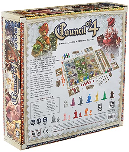 CMON Council of 4, juego de mesa miniatura 2