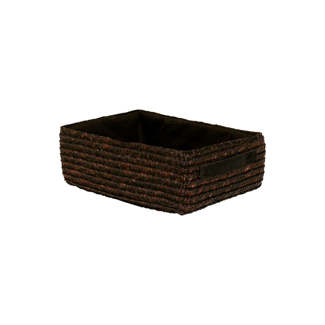 ストロー製ブラウンバスケット Amazon.co.jp: ストロー製収納バスケット浅型/ベルトタイプ/ (ブラウン
