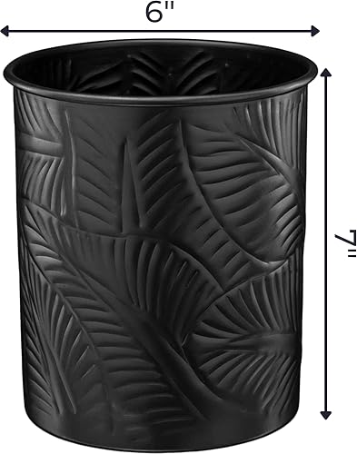 Miniatura 2 de Monarch Abode 49177 Carrito de metal hecho a mano con estampado floral en relieve, organizador interior de cocina para utensilios, vasija para