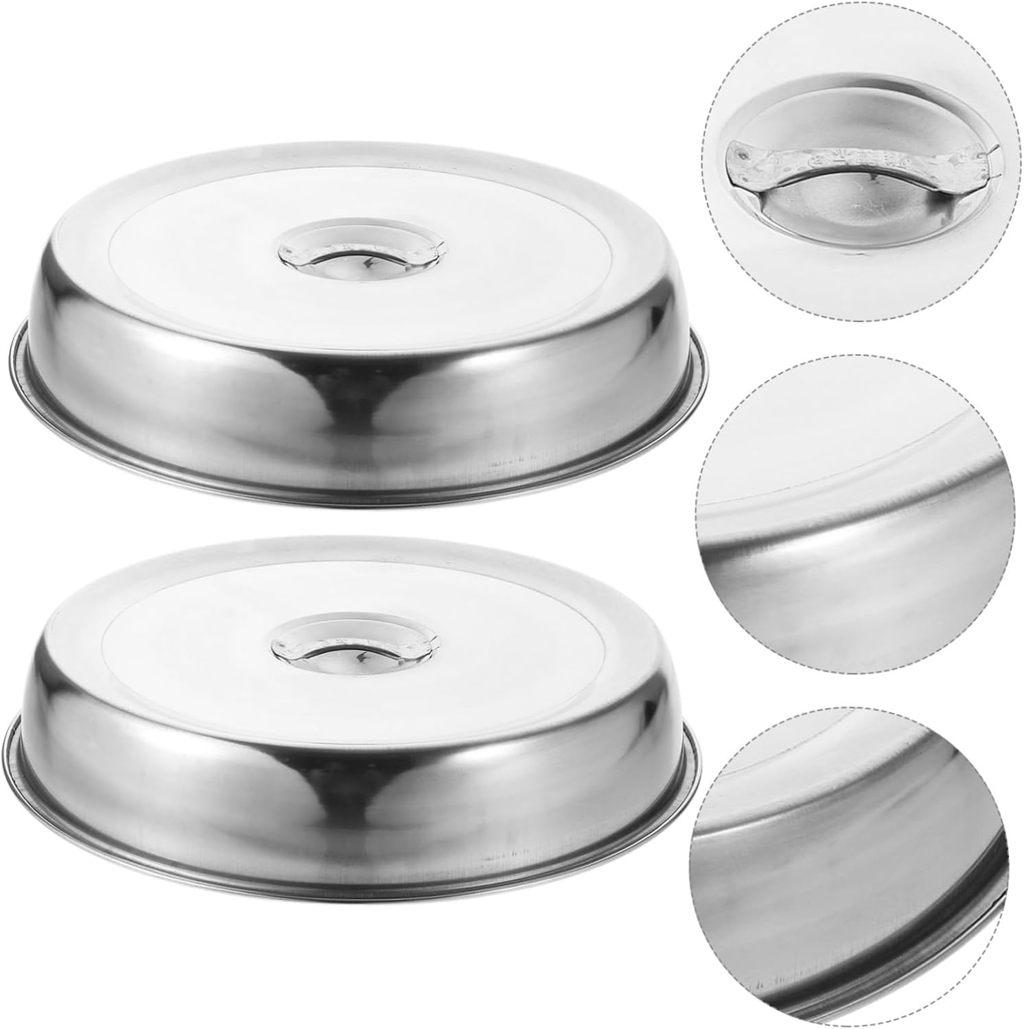 Garneck 2pcs Protective Food Cover for Hotel Restaurant Western Food Cover Kitchen Supply