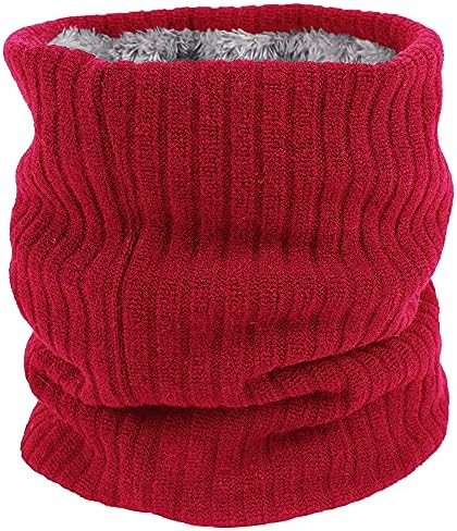 ehsbuy Schlauchschal Herren Damen Winter Ski Winddicht Warm Fleece Loop Schal Halswärmer Halstuch Snood Maske für Skifahren Motorrad Laufen Fahrrad