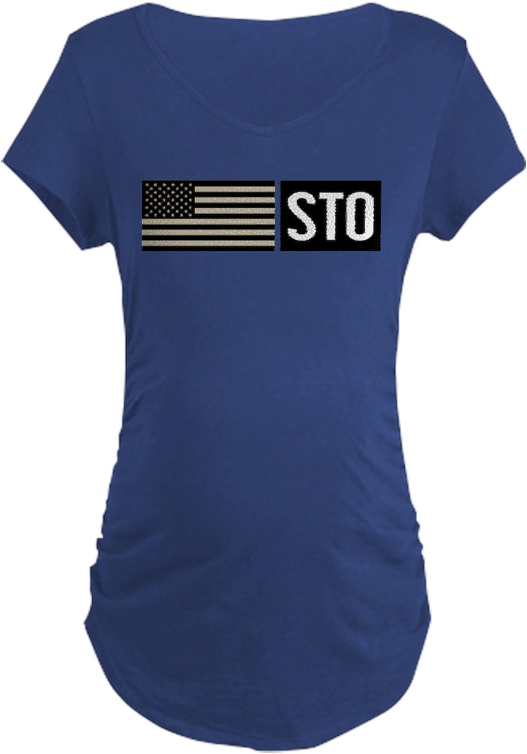 CafePress U.S. Air Force: STO Maternity Dark T Shirt Women's Maternity Ruched Side T-Shirt
