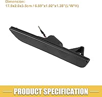 Vista 7 de AR3Z-15A201-A - Luz de señalización lateral LED para Ford Mustang Lente negra Luz LED roja 1 par