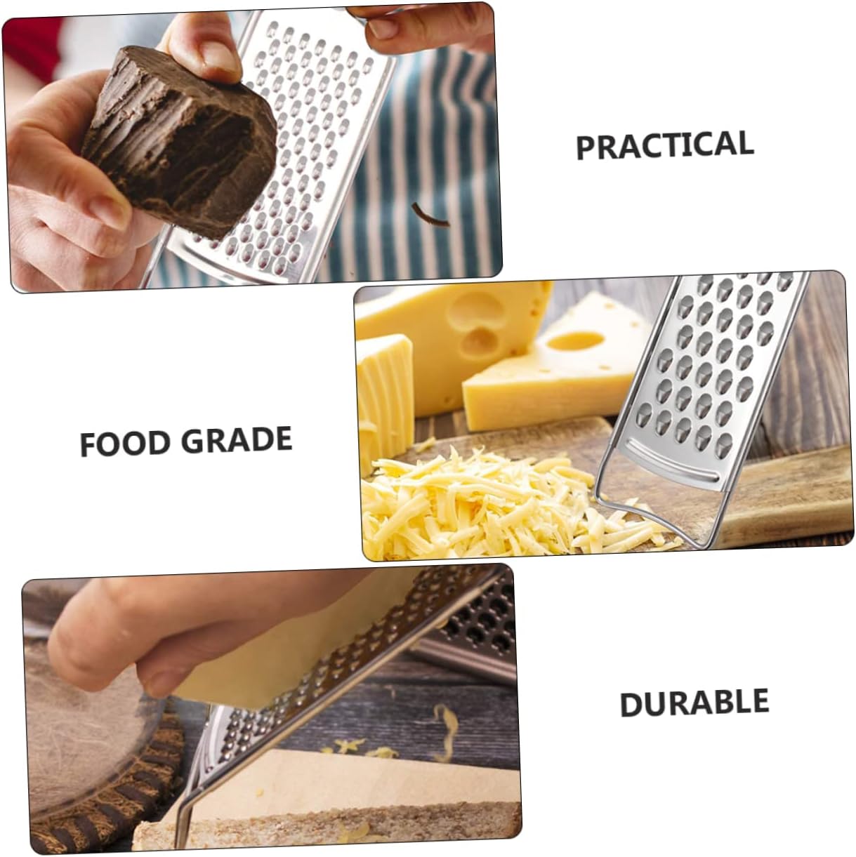 Five Piece Handheld Vegetable Grater Set with Hanging Holes