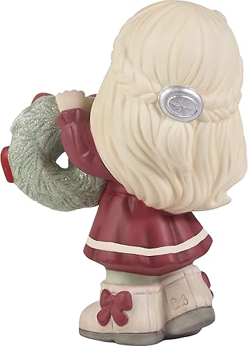 Miniatura 4 de Precious Moments 221001 May Your Christmas Wishes Come True 2022 Figura de porcelana de bisque fechada