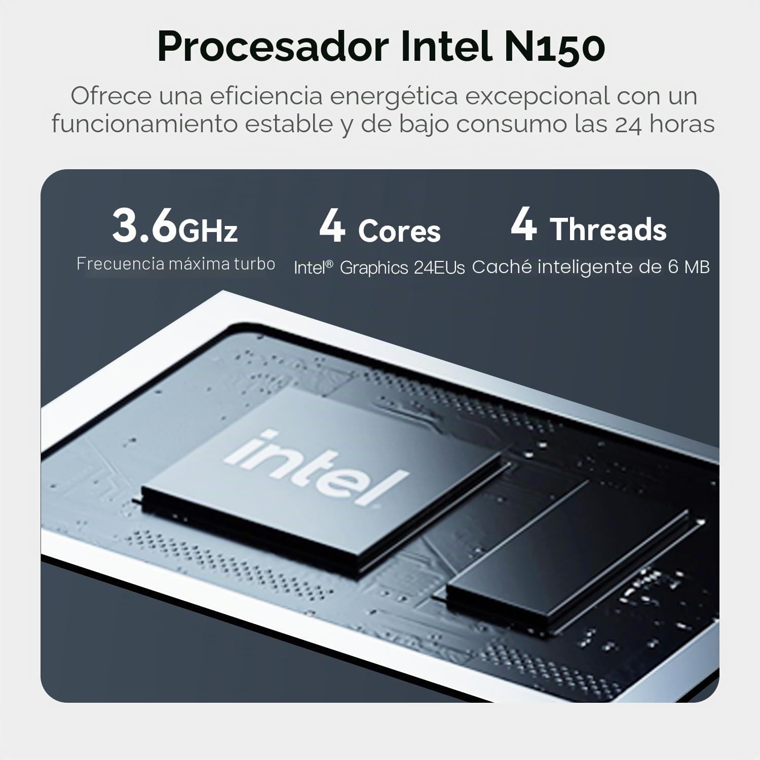 Beelink ME Mini PC NAS de Escritorio, Intel Twin Lake-N150 (4C/4T, hasta 3,6 GHz), 16 GB LPDDR5, SSD M.2 de 1 TB, Mini computadora, 6 Ranuras SSD M.2, Wi-FI 6, Bluetooth 5.2, Dual LAN 2,5 GHz
