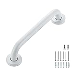 Grab Bars for Shower, 1 Pack 12-Inch Anti Slip Shower Handles for Elderly, Safety Shower Grab Bar, Stainless Steel Handicap Grab Bars for Bathroom (White 1 Diameter)