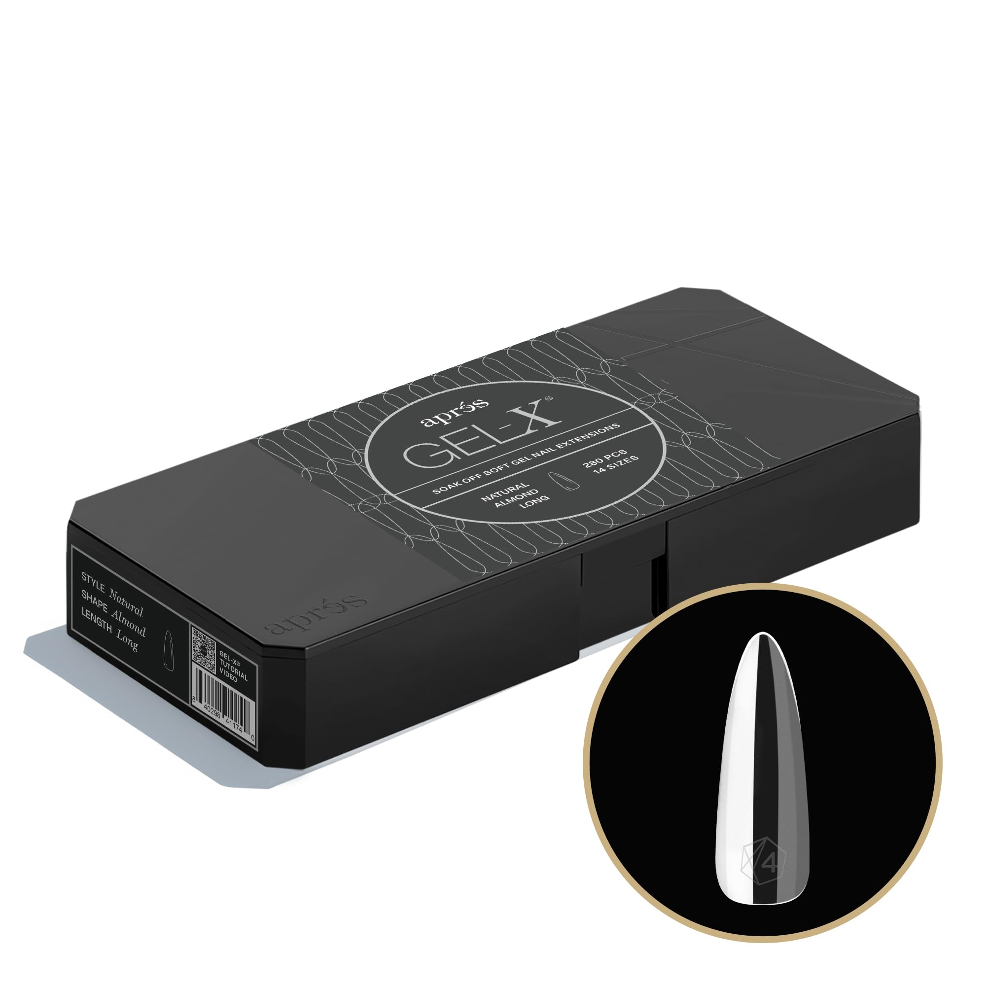 aprés GEL-X ネイルエクステンションセット　ジェルネイル　チップ Amazon | APRÉS Gel-X® アーモンド ネイルチップセット｜280枚入り