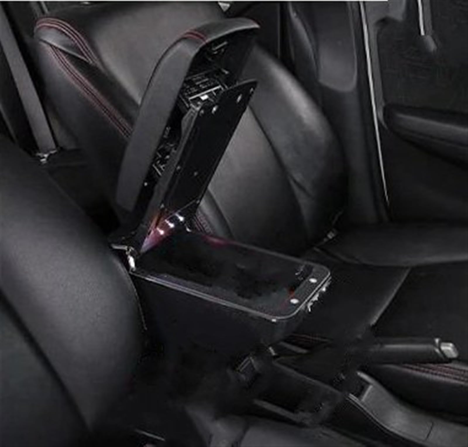 NOHEEU Car Modification Interior Accessories Seat Armrest Box Storage For Yaris GR For Elegant 2020-2023(C Styke Black Red)