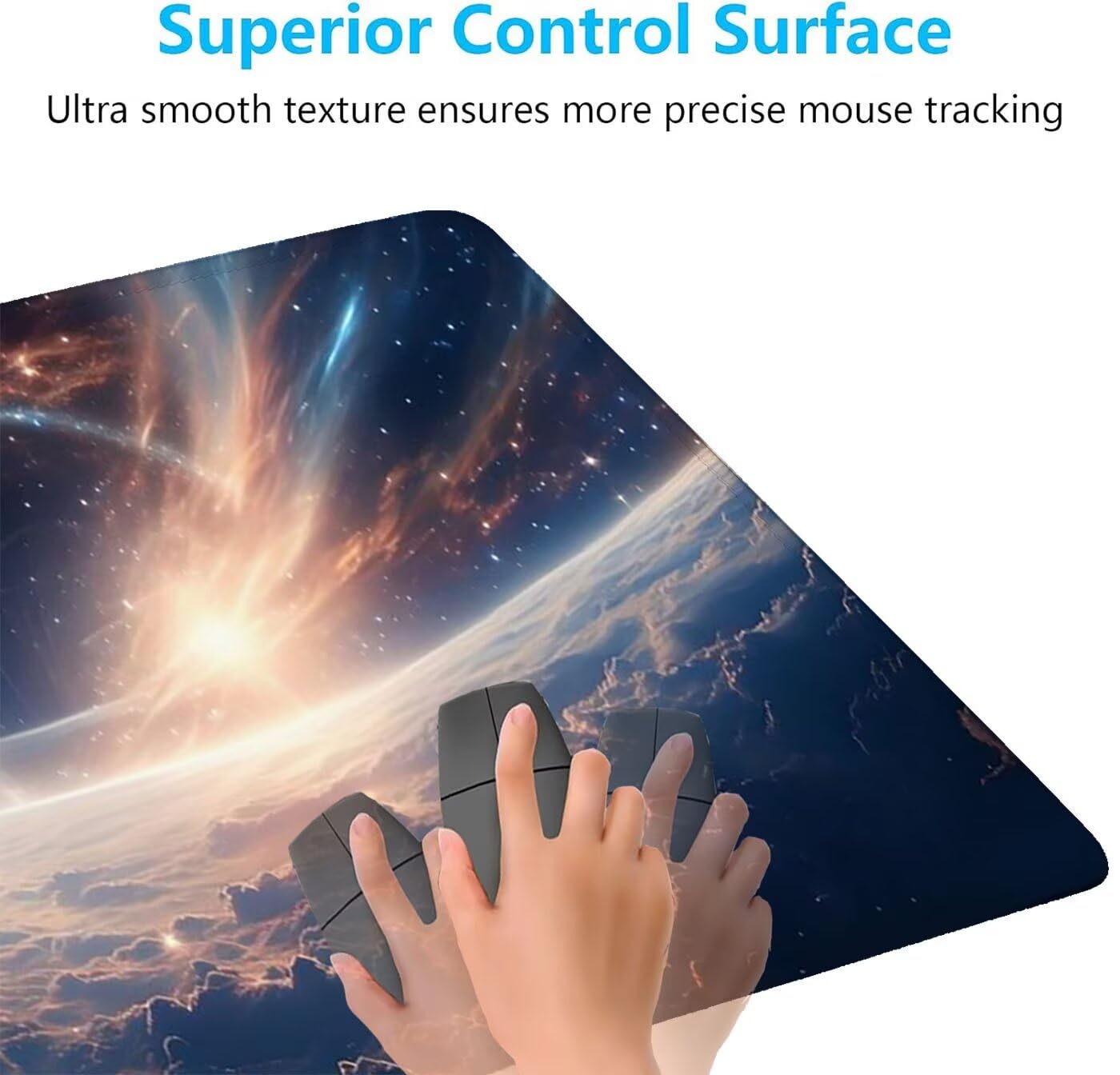 Tappetino Mouse Gaming Cielo stellato Tappetino per Mouse XXL 1200 x 400 mm, Grande Sottomano Scrivania, Impermeabile e Gomma Antiscivolo, Resistente All'usura Mousepad, Tazza da caffè H-11918