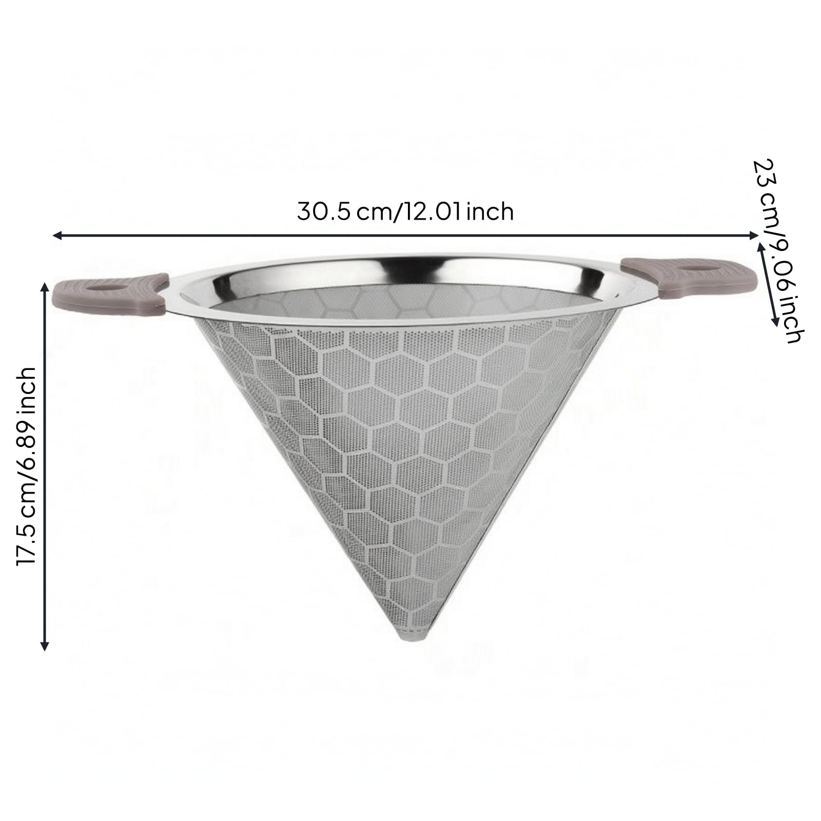 Colino a Forma di Cono Maglia Fine | Multiuso, Uso Quotidiano, Filtro per Foglie Sciolte, Negozio di Bubble Tea