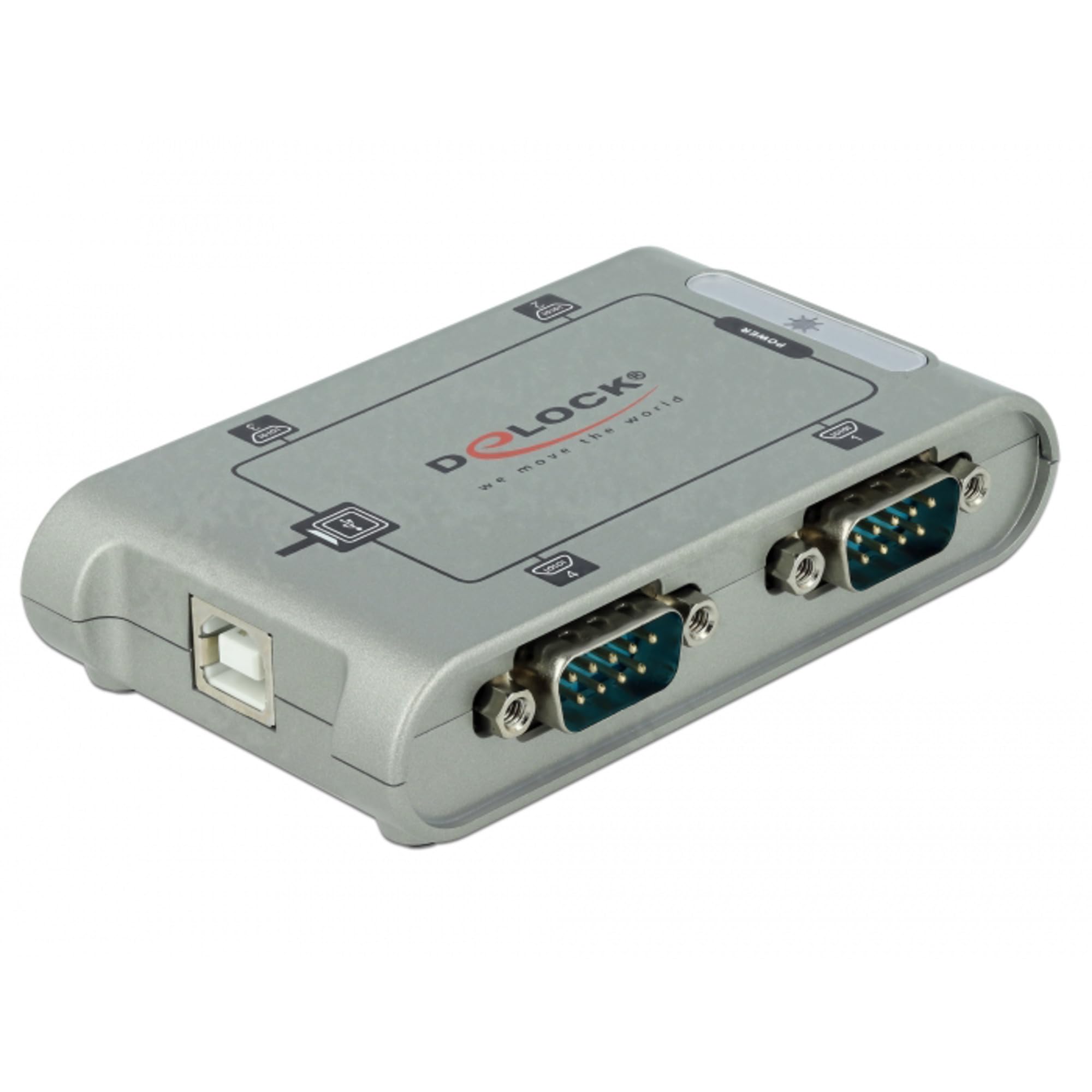 Delock USB 2.0 zu 4 x Seriell Adapter