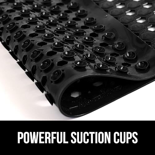 Miniatura 3 de Gorilla Grip - Alfombra de baño, ducha y bañera patentada, lavable a máquina, anti-bacteriana, sin BPA, látex, sin ftalatos, cuadrada, con agujeros