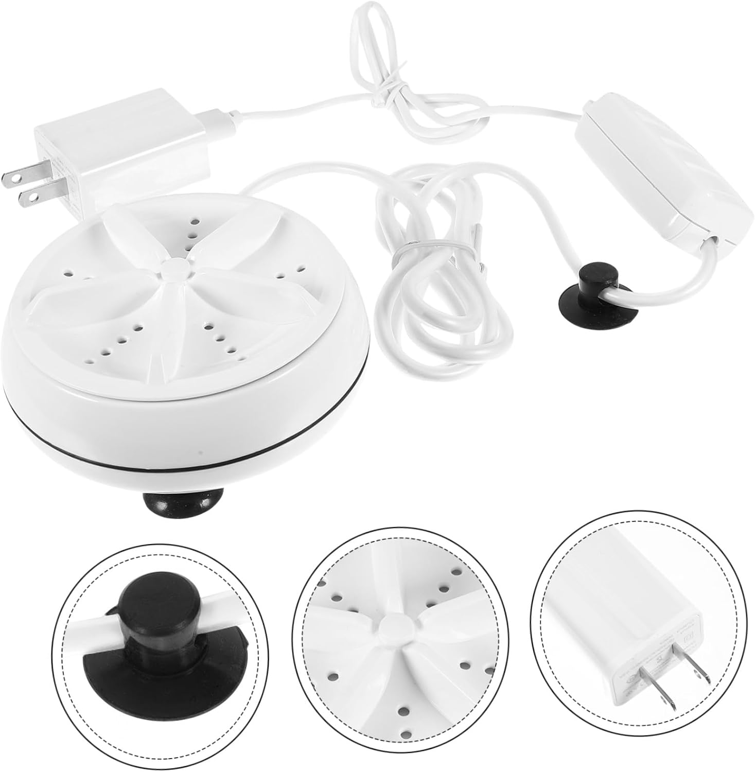 Balacoo Portable Mini Washing Machine Ultrasonic Foldable Washer for Socks and Underwear Travel-Friendly Turbine Washer for Dormitory Compact Laundry Solution