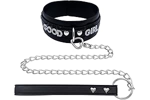 Black BDSM Collar Leather Choker