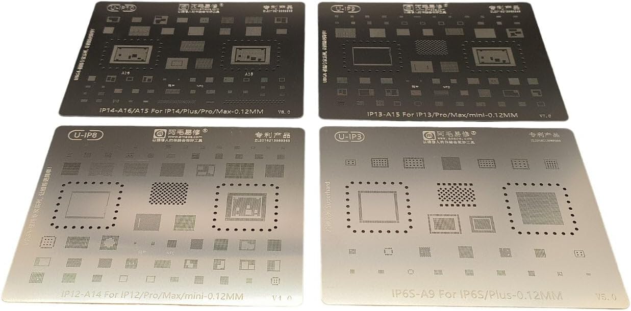 Reballing Stencil For iPhone BGA Set 8 In 1