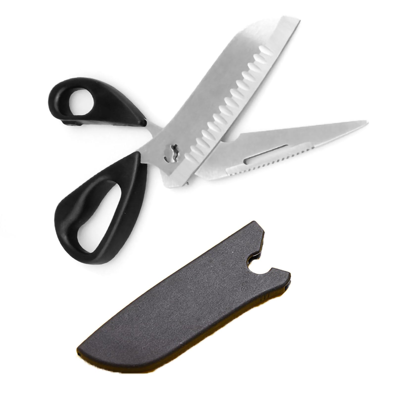 Rayyan Kitchen Shears, Food Anti Rust Heavy Duty Cooking Shears with Cover, Poultry Shears Kitchen Stainless Steel Scissors, for Chicken Meat Poultry Fish Herbs Vegetables