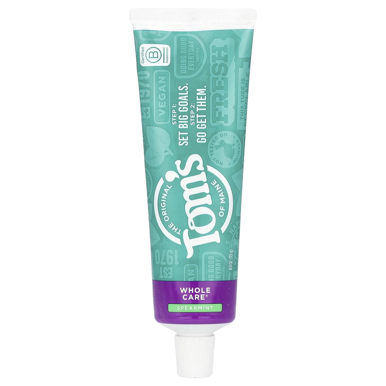 TOMS OF MAINE Spearmint Whole Care Toothpaste, 4 OZ