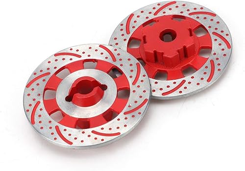 Miniatura 2 de Disco de freno RC, rotor de disco de freno de rueda, cubo de unidad de disco anti freno apto para Unlimited Desert Racer UDR 1/7 RC Car (rojo) Udr