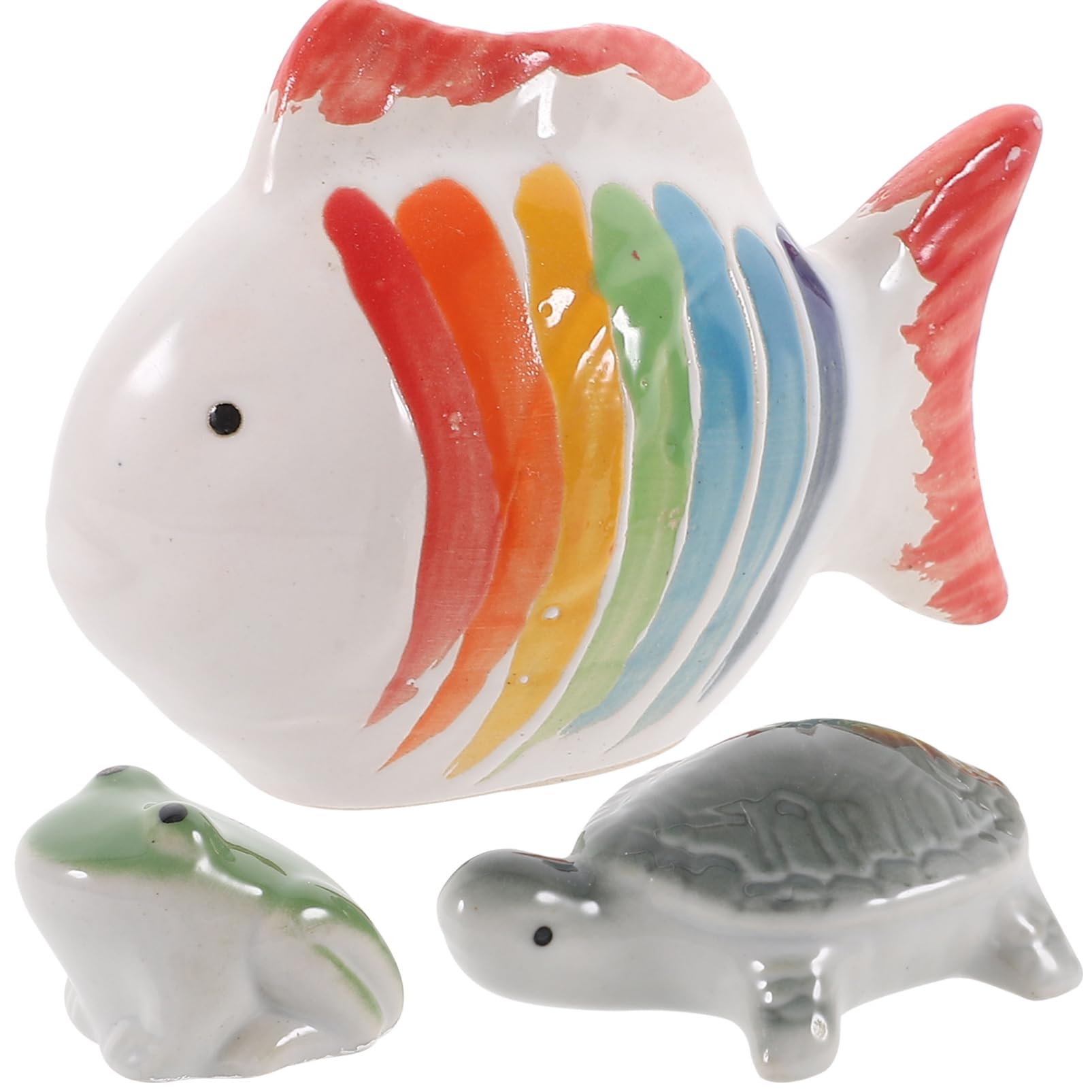 BESPORTBLE 4 Sätze Aquarium Fisch Tank Qualle Schwimmbad Künstlich Panzer Schwimmende Aquarientiere Dekorative Aquarientiere Schwimmende Dekore Für Aquarien Keramik 3 Stücke * 4