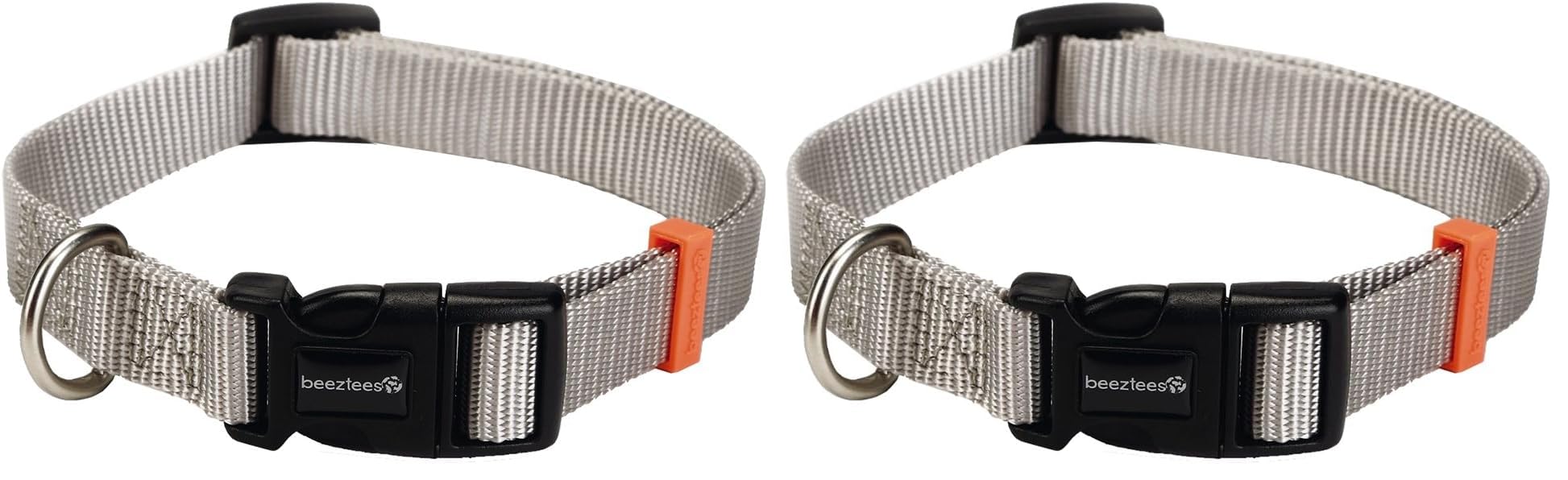 Beeztees Köpek Boyun Tasması, Açık Gri, 20-30cm (2 paketi)