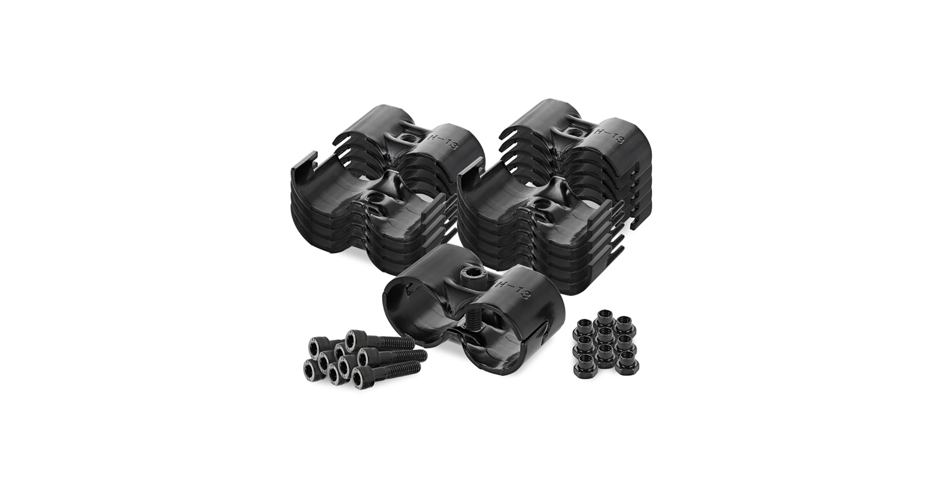 8020, HJ-13, Parallel Pipe Joint Clamp Set for OD 28mm 1.1