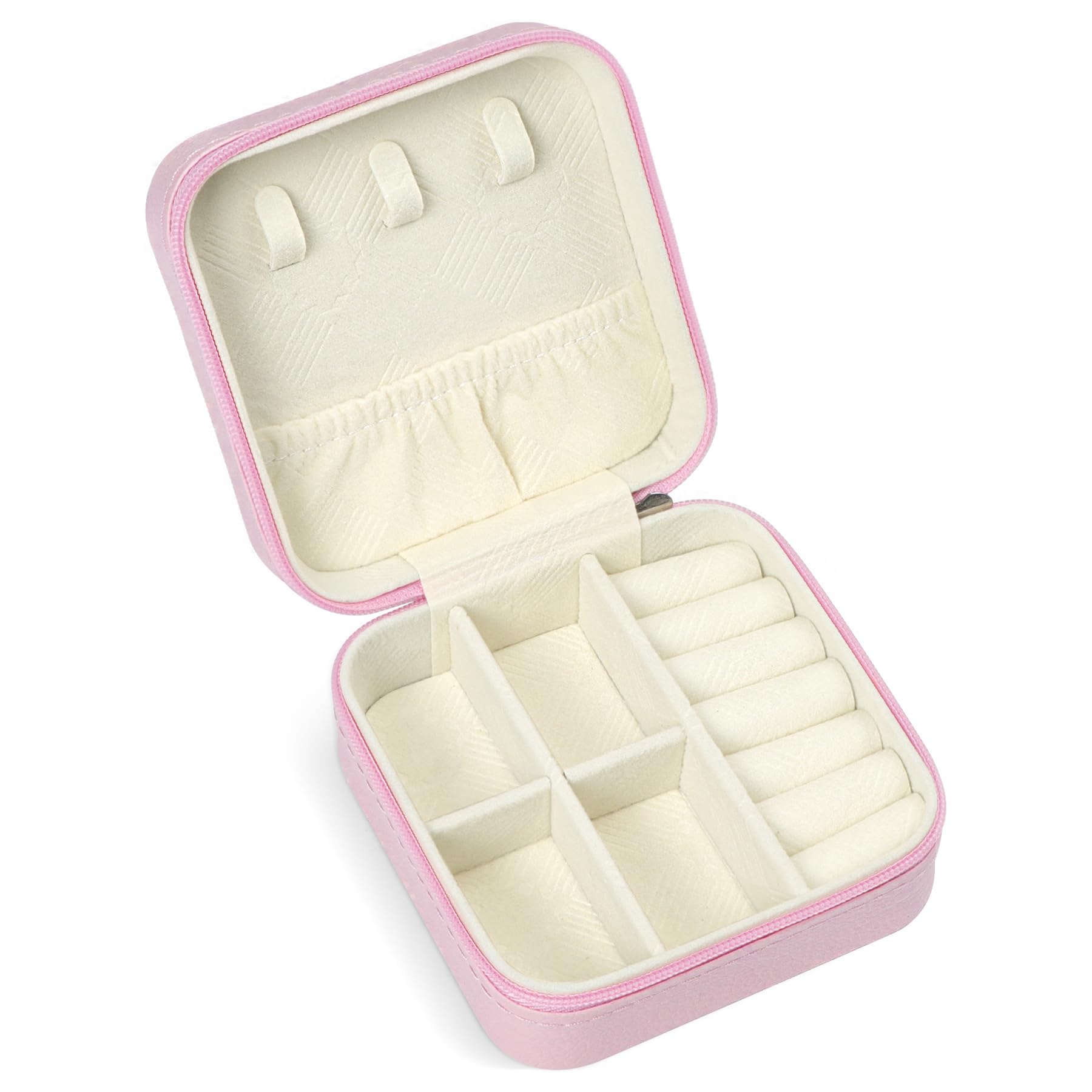 SLOZO Travel Jewelry Case, Travel Jewelry Box, Mini Jewelry Travel Case, Jewelry Organizer Case, Portable Small Jewelry Organizer Storage Boxes - Best Gift for Women Girls.