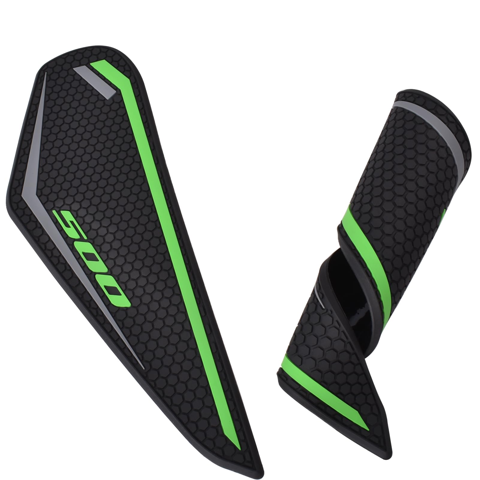 Accessori per moto Protezione laterale antiscivolo per serbatoio carburante per NINJA 500 SE NINJA500 Z500 2024 2025 Protezione serbatoio in gomma impermeabile (Verde chiaro)