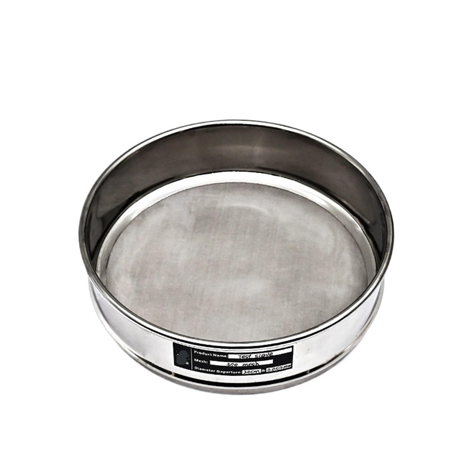 Tamices de Laboratorio de Acero Inoxidable, 304 Stainless Steel Test Sieve 20cm 700 & 800 Mesh Pack of 2(700 Mesh 0.02mm)