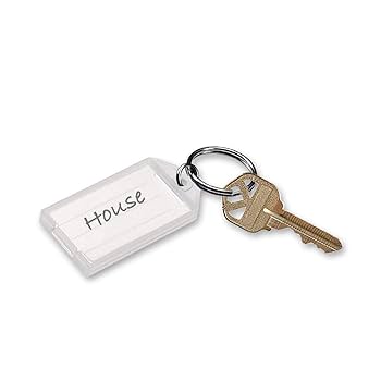 Amazon.com : Lucky Line Key Tag with Flap,Split Ring & Paper