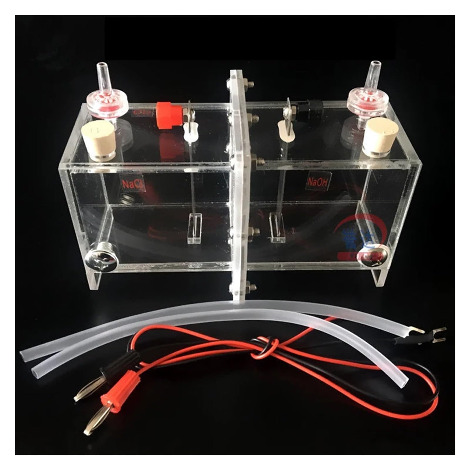 Démonstrateur d'électrolyseur à membrane échanuse d's sans électrode en platine, instrument d'enseignement for expériences de chimie